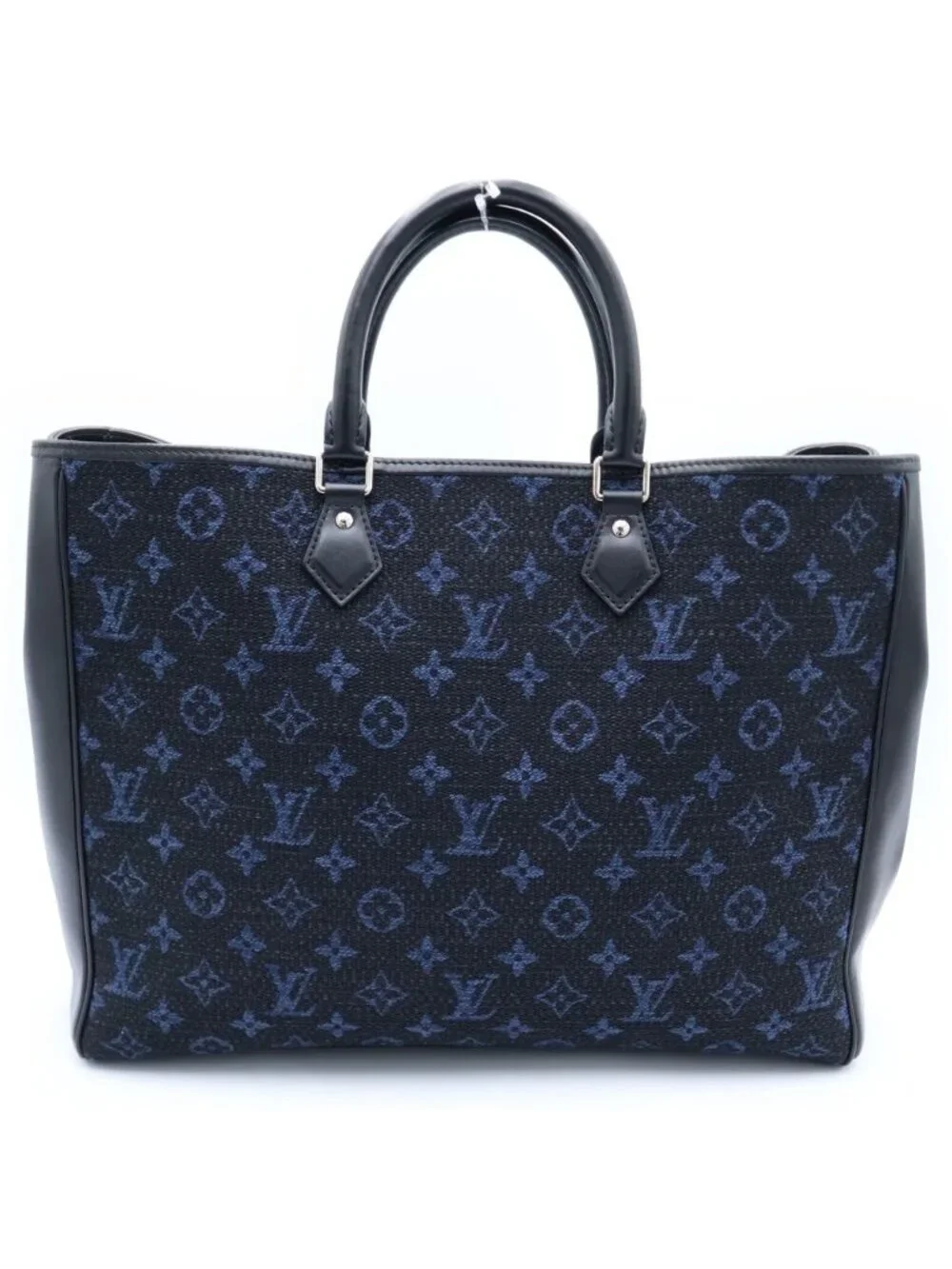 Louis Vuitton Monogram Grand Sac Jacquard Leather Tote Black